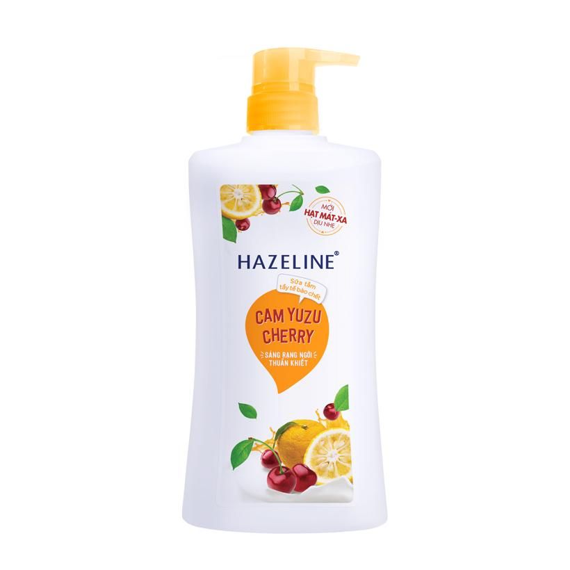 Hazeline Sữa Tắm Tẩy Tế Bào Chế Cam Cherry - 670gr