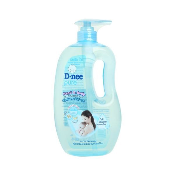 Tắm Gội Toàn Thân Em Bé Baby D-Nee Xanh Sensitive Skin (380ml)
