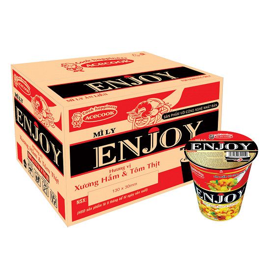Mì Ly Enjoy - Xương Hầm & Tôm Thịt