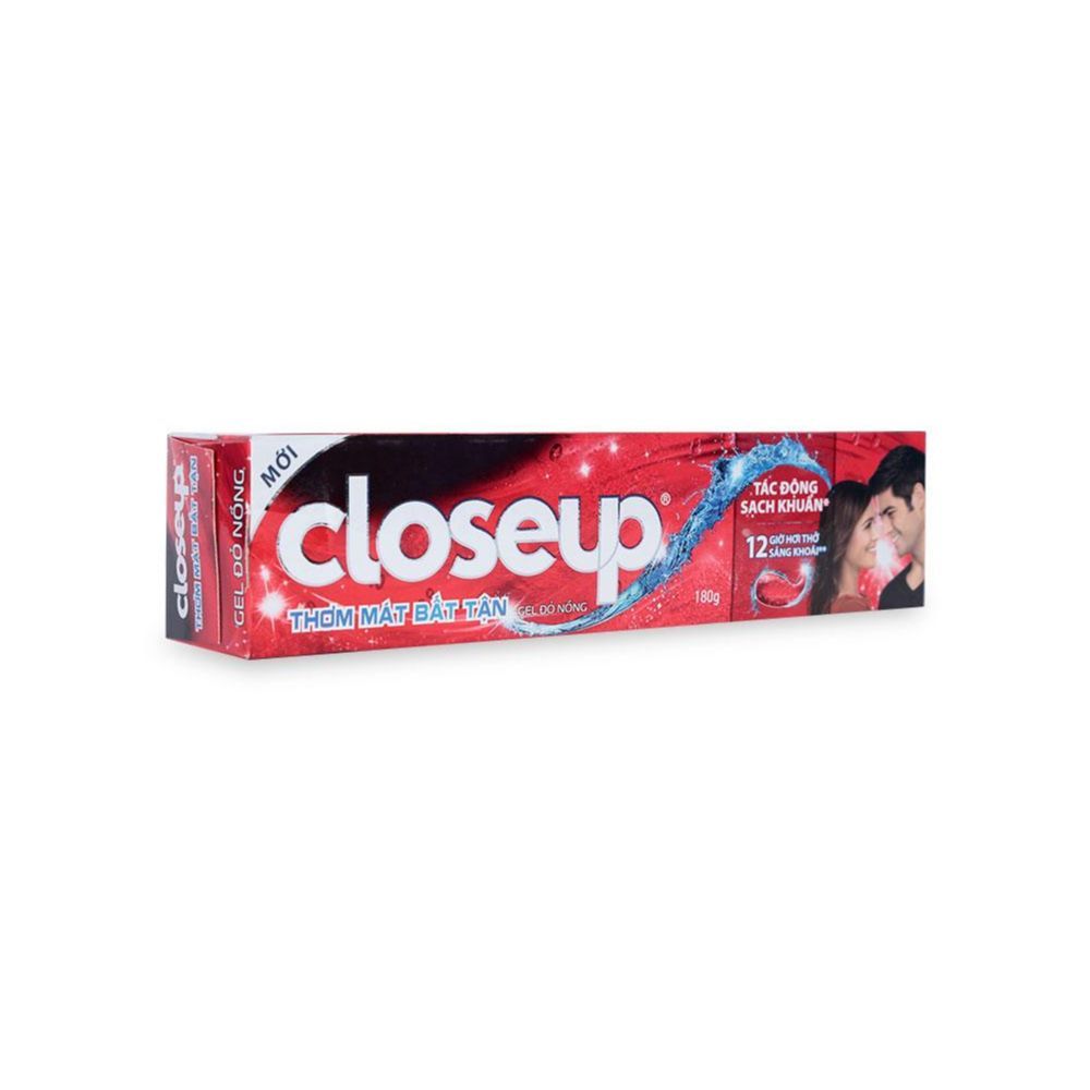 Kem Đánh Răng Closeup - Thơm Mát Bất Tận Gel Đỏ Nồng (180g)