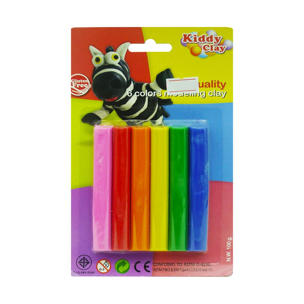 Đất nặn 6 màu 100g ST1006