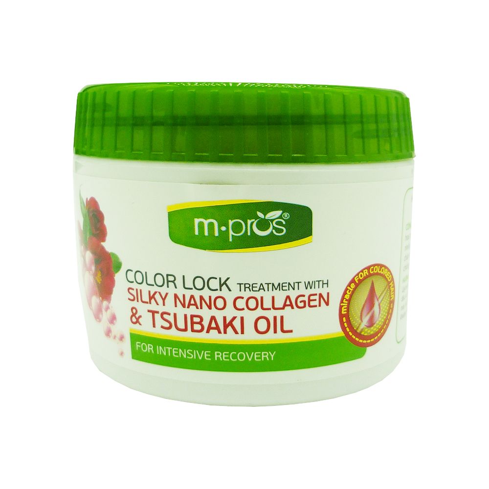 Hấp Khóa Màu Tơ Tằm Nano Collagen - Tsubaki Oil Phục Hồi Chuyên Sâu 300ml