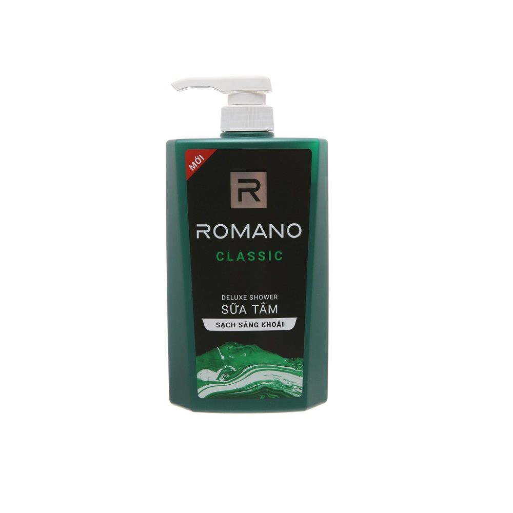 Sữa Tắm Sạch Sảng Khoái Romano Classic (650g)
