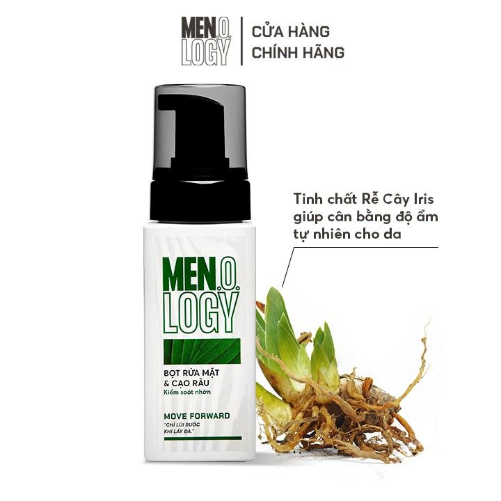 Bọt Rửa Mặt & Cạo Râu Kiểm Soát Nhờn - 100ml - Men.O.Logy