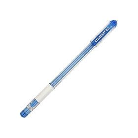 Bút bi mực gel nắp đậy thân trong-0.5mm-Tím-Xanh-Đỏ