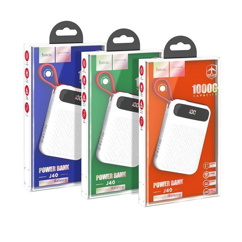 Sạc Dự Phòng Hoco J40 Nhỏ Gọn - 10.000 mAh