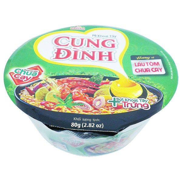 Mì Khoai Tây Cung Đình - Lẩu Tôm Chua Cay (80g)