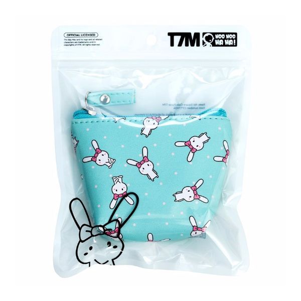 CPT7M04 Vỉ móc khóa nơ - Thỏ bảy màu