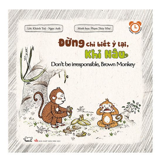 Kĩ Năng Song Ngữ Rèn Luyện Thói Quen Tốt: Đừng Chỉ Biết Ỷ Lại, Khỉ Nâu