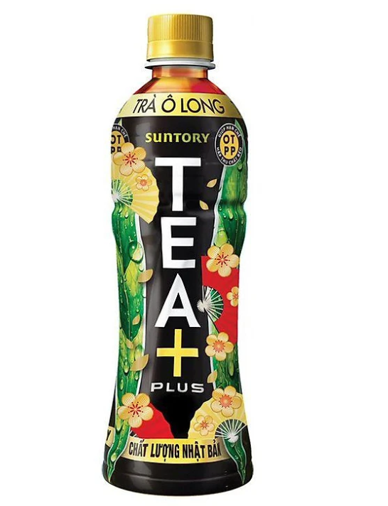 Tea+ Trà Ô Long Chai nhựa 450x24 Lốc 6