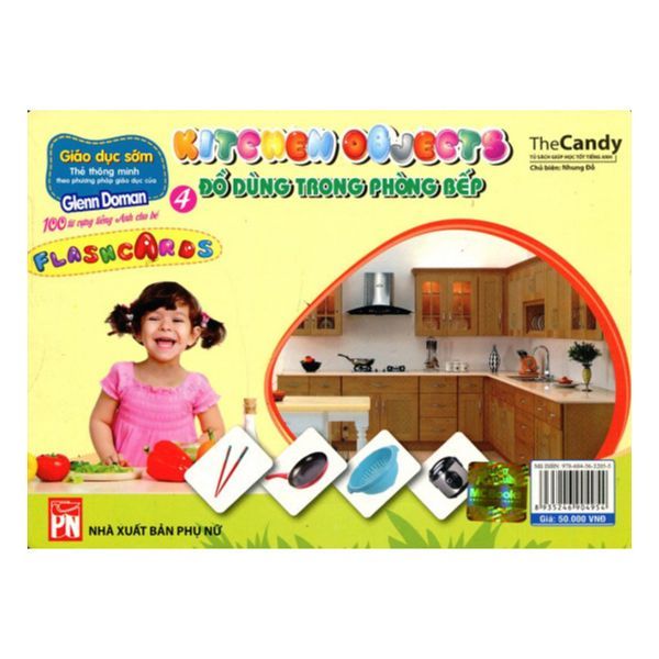 Flashcard Dạy Trẻ Theo Phương Pháp Glenn Doman - Đồ Dùng Trong Phòng Bếp