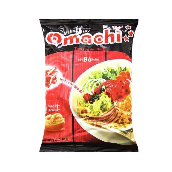 Mì Khoai Tây Omachi Xốt Bò Hầm - 80g