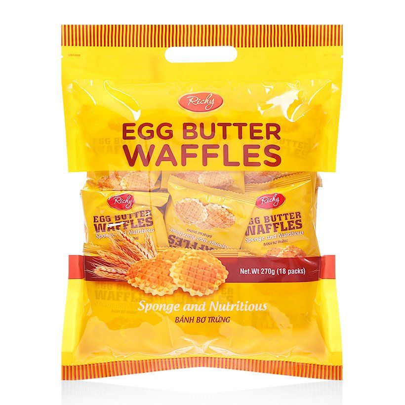 Bánh Bơ Trứng Richy Gói (270g)