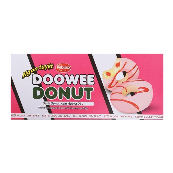 Bánh Donut kem dâu 150g