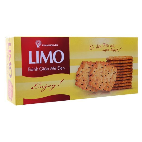 Bánh Giòn Mè Đen Limo (120g)
