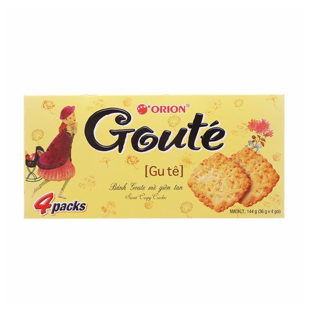 Bánh Gouté Mè Giòn Tan (36g x 4 Gói)