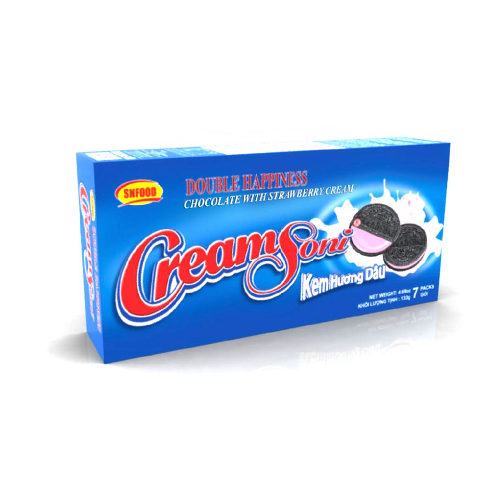 Bánh SNFOOD CreamSoni Kem Hương Dâu (133g)