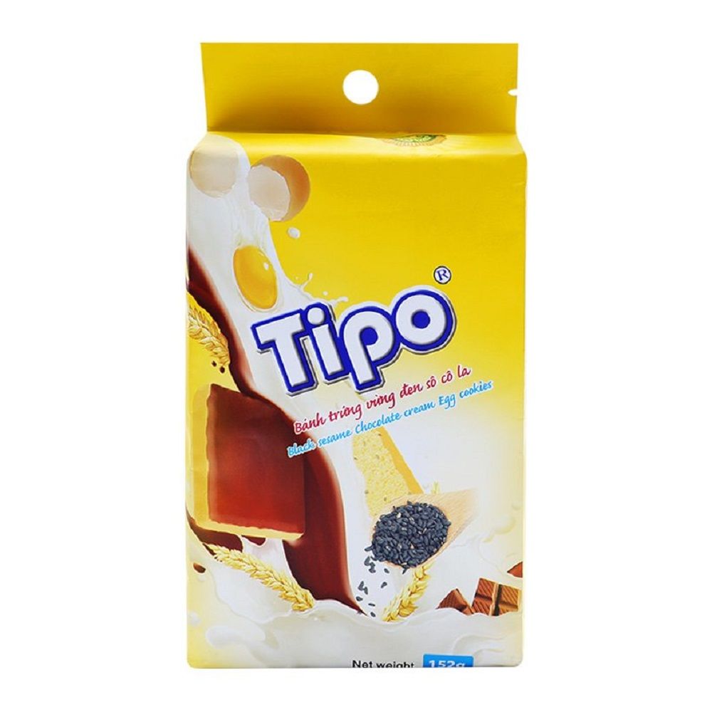Bánh Trứng Tipo Vừng Đen Socola 152g
