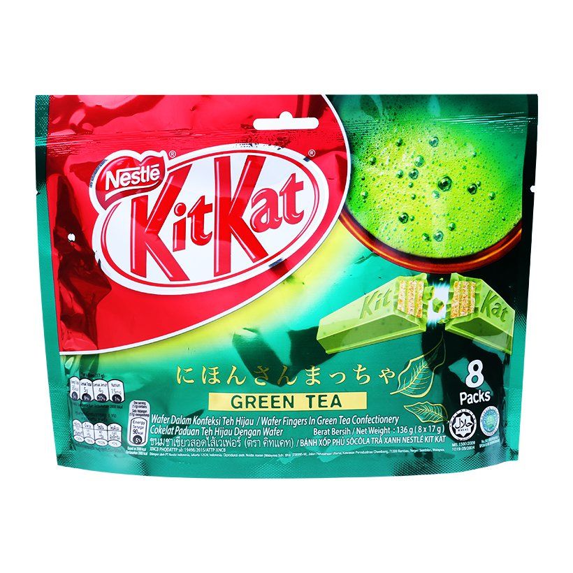 Bánh Xốp Nestlé Kitkat Trà Xanh ( 136g)