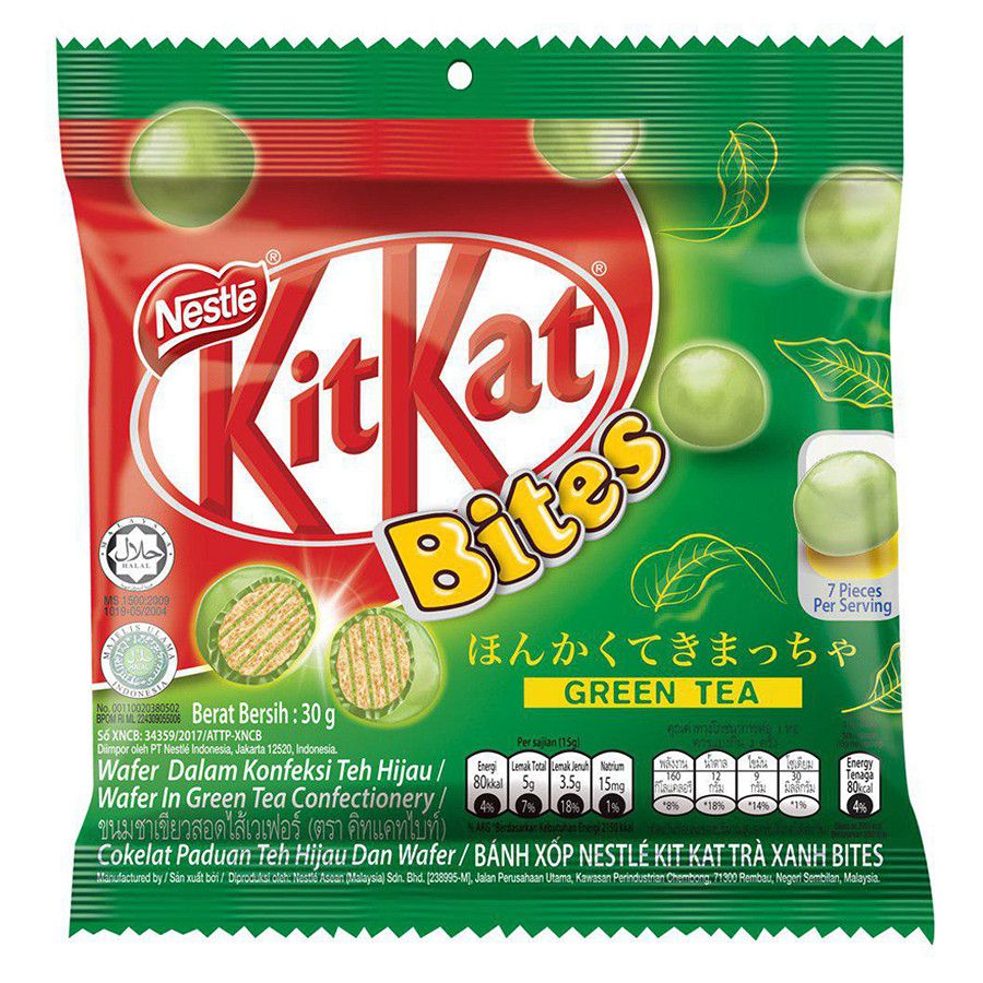  Bánh Xốp Nestlé Kitkat Trà Xanh Bites (30g) 