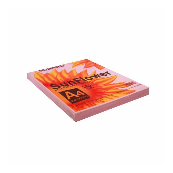 Giấy BIA SUNFLOWER A4 180(100 tờ)(T,H,V,XD,XL)