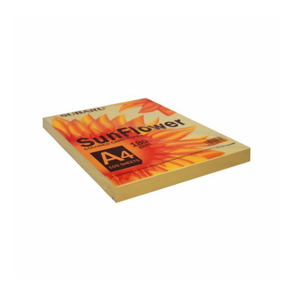Giấy BIA SUNFLOWER A4 180(100 tờ)(T,H,V,XD,XL)