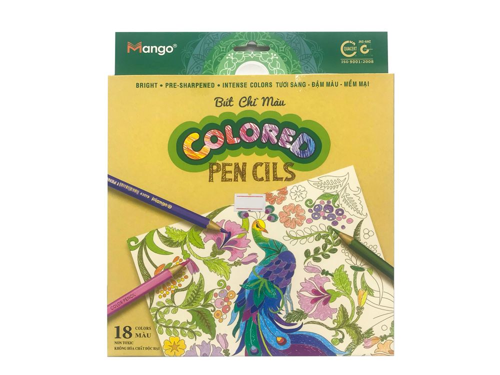 Bút Chì Màu Mango - BC-18MCR