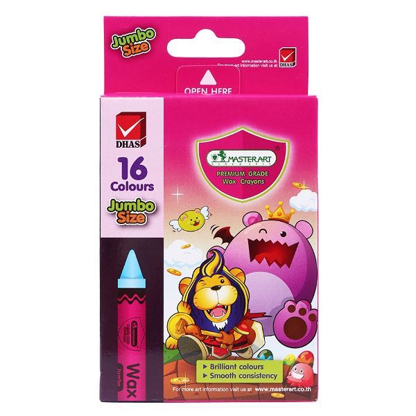 Bút Sáp Màu Masterart - Jumbo Size (Hộp 16 Màu)