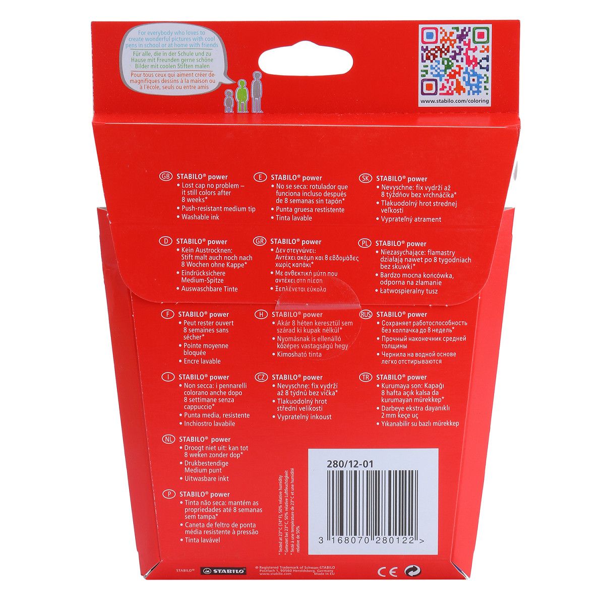 Bút Lông Màu Đầu To - 18 Màu (PW280-18)(N)