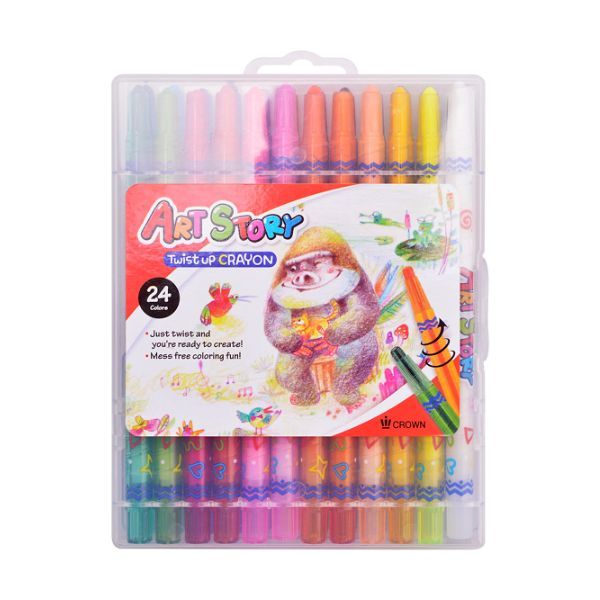 Bút Sáp Dầu Crown TP - 2400S (24 Màu)