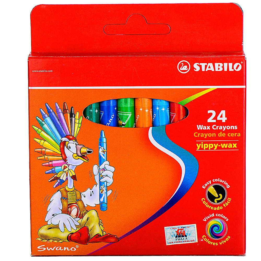 Bút Sáp Yippy 24 Màu - Hộp (WX2824)(N)