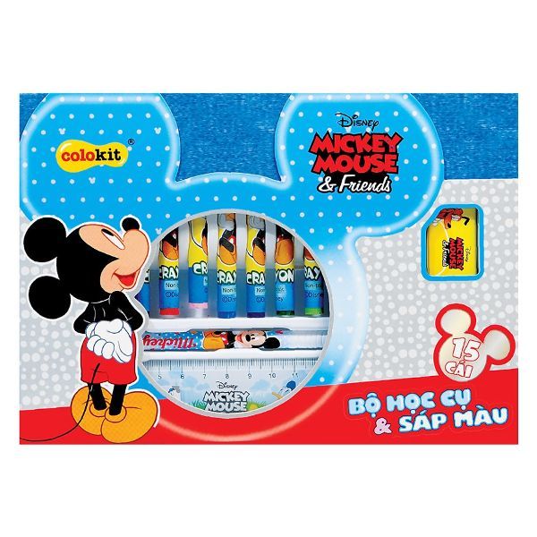 Bộ Học Cụ Và Sáp Màu Colokit ART-C04/MI (15 Cái)