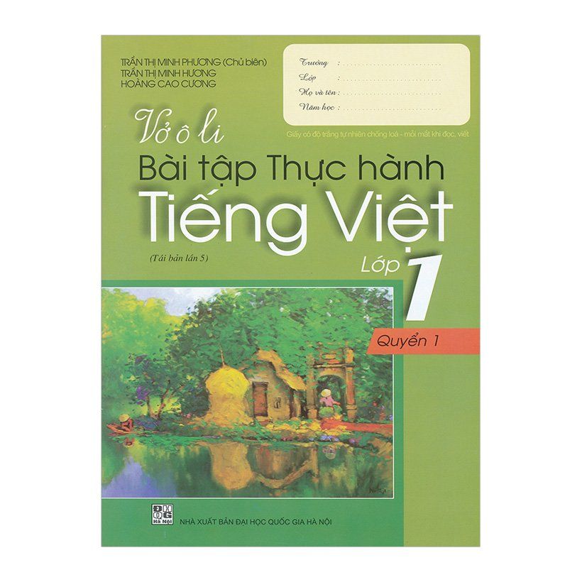 Vở Ô Li Bài Tập Thực Hành Tiếng Việt - Lớp 1 (Quyển 1)