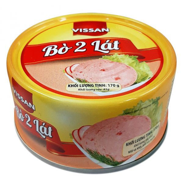 Bò 2 Lát - Vissan - Hộp 170g