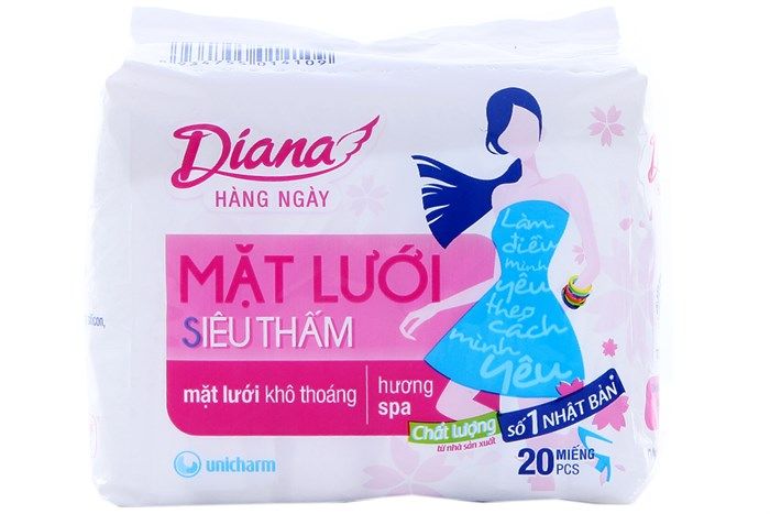 Băng Vệ Sinh Diana Hằng Ngày - Mặt Lưới Siêu Thấm