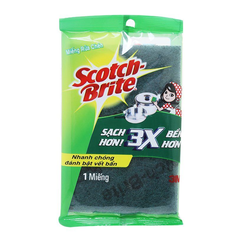 Miếng Rửa Chén Scotch-Brite 100 x 150mm (1 Miếng )