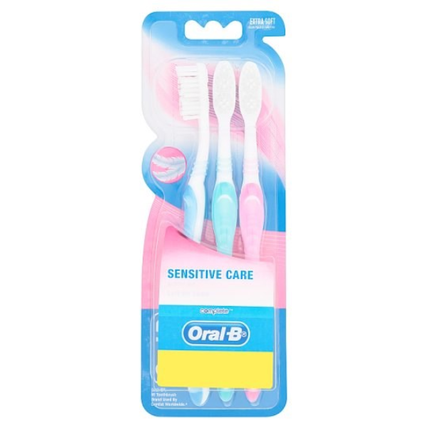  Bàn Chải Đánh Răng Oral-B Cho Răng Nhạy Cảm (Vĩ 3 Cây) 