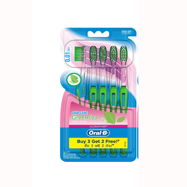 Bàn Chải Đánh Răng Oral-B Tinh Chất Trà Xanh (Vĩ 5 Cây)