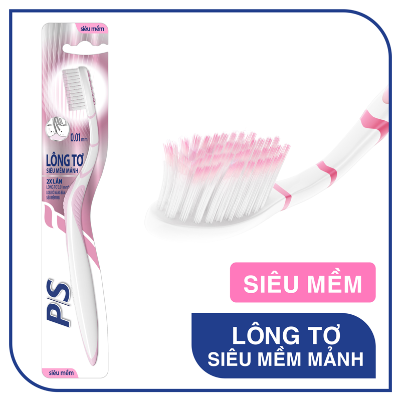 Bàn Chải Đánh Răng P/S Lông Tơ Siêu Mềm Mảnh