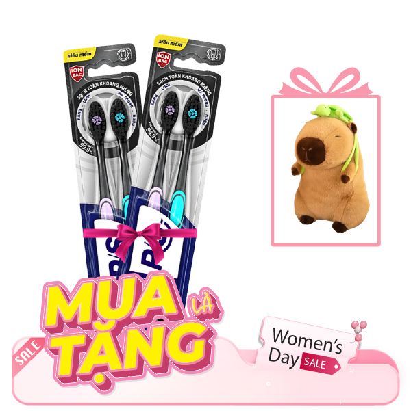 P/S Bàn chải đánh răng 4D Kháng khuẩn (bộ 2)/36 bộ