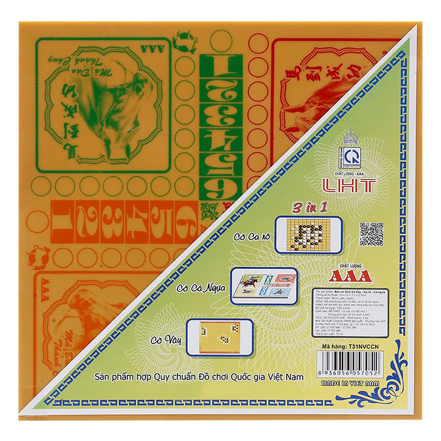 Bàn Cờ 3In1 Nhỏ Vây-Caro-Cá Ngựa