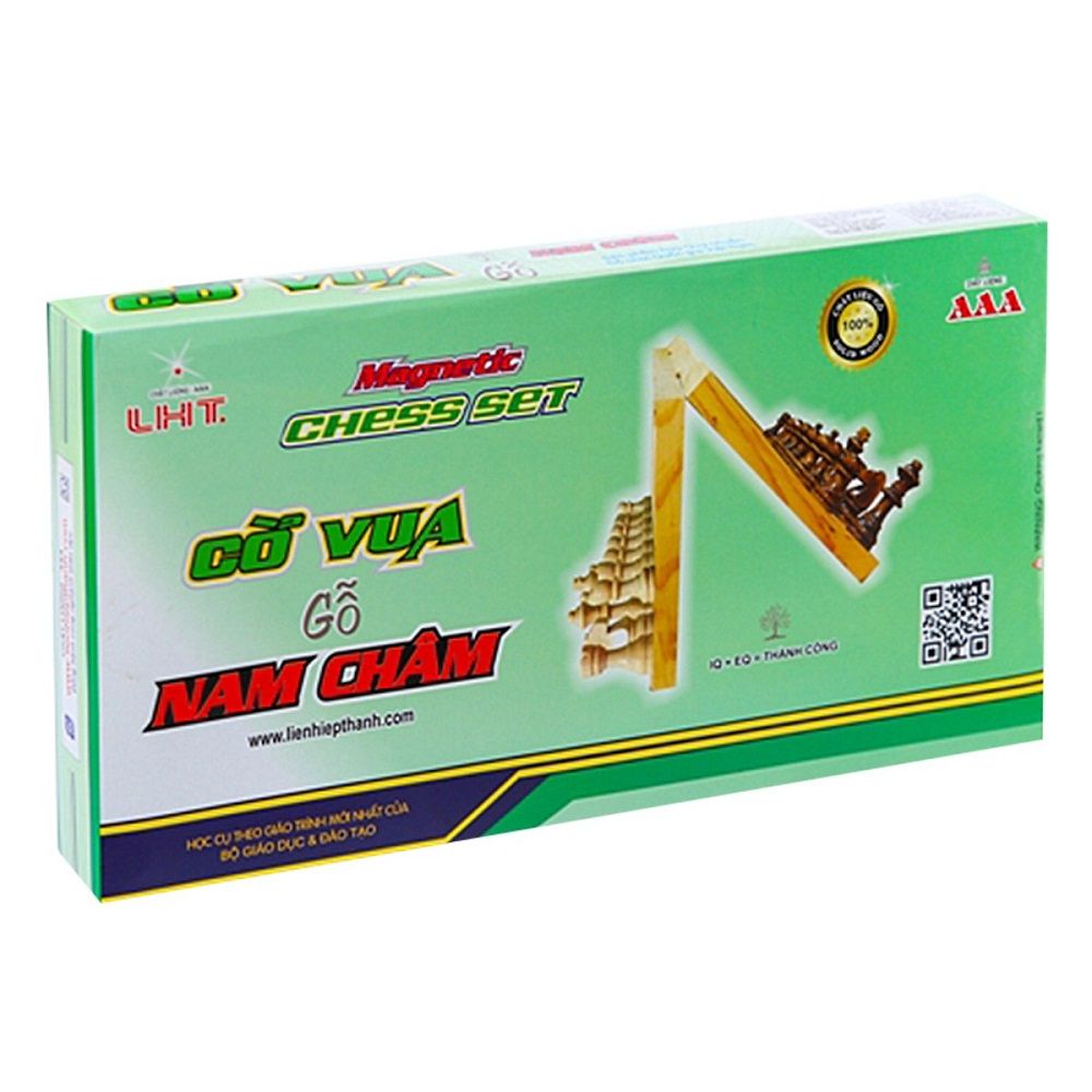 Bàn Cờ Vua Gỗ Nam Châm Và Cờ LHT