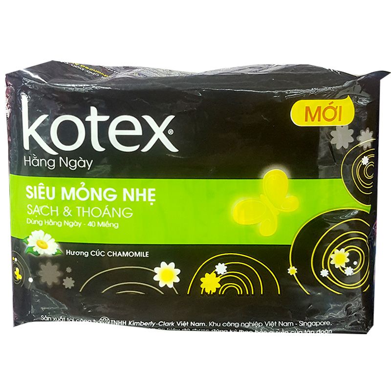 Băng Vệ Sinh Hằng Ngày Siêu Mỏng Nhẹ Hương Hoa Cúc (40 Miếng)
