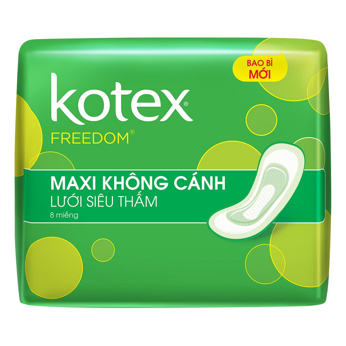 Băng Vệ Sinh Kotex Lưới Siêu Thấm Không Cánh 8 Miếng