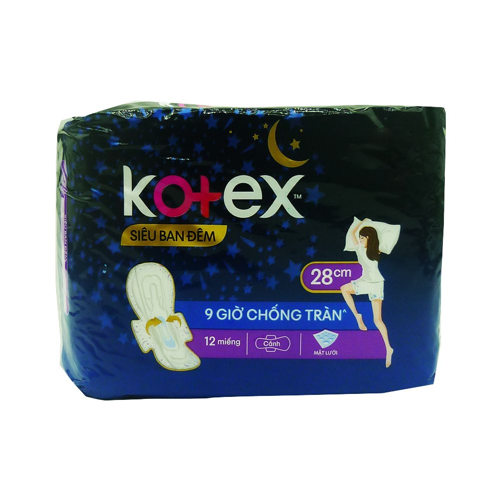 Băng Vệ Sinh Kotex Style Siêu Ban Đêm (28cm)