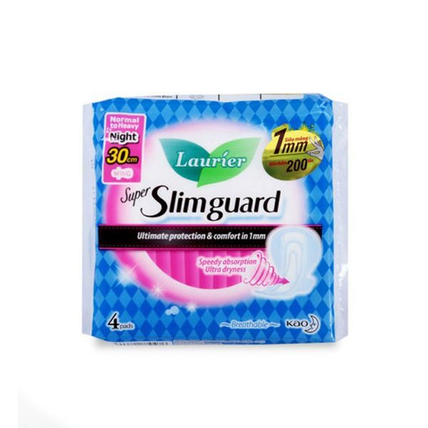 Băng Vệ Sinh Laurier Super Slimguard Night (4 Miếng)