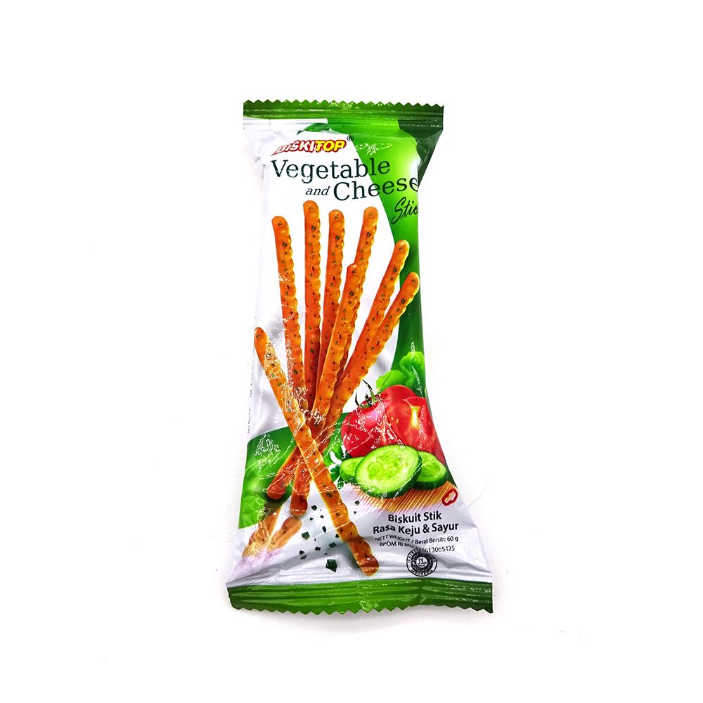 Bánh Biskitop Vegetable And Cheese Stick (60g)