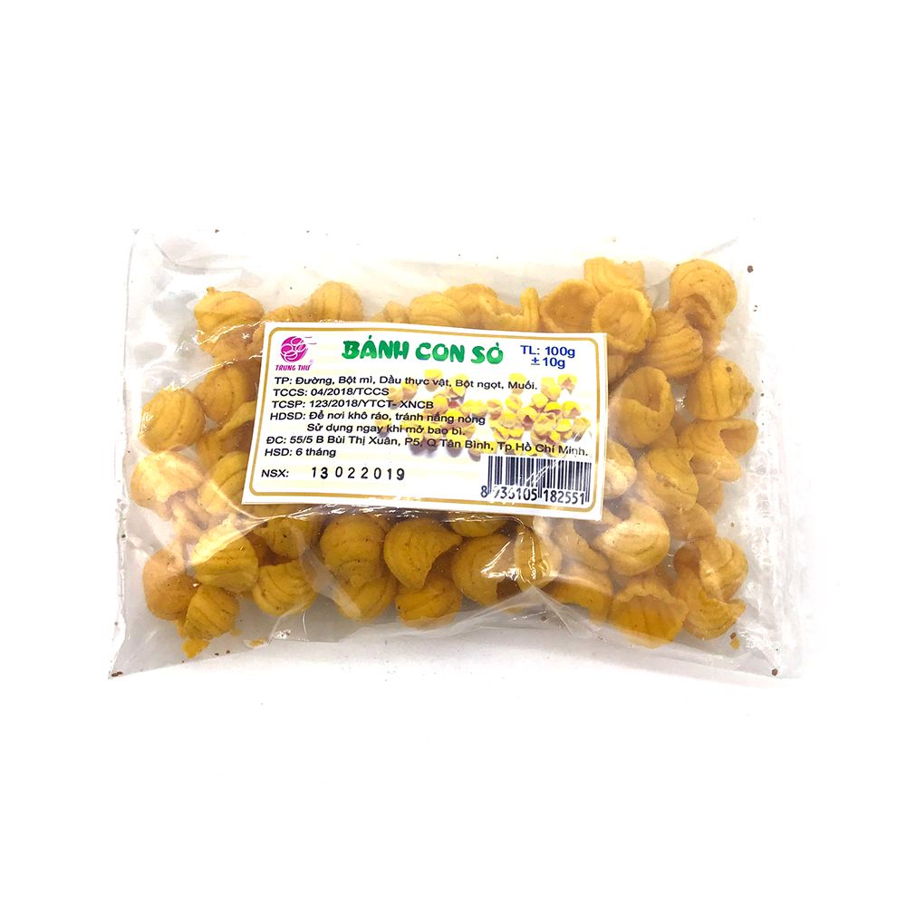 Bánh Con Sò Trung Thư (Gói 100g)
