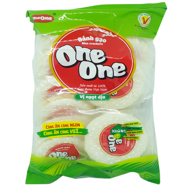 Bánh Gạo Rice Crackers One One - Vị Ngọt Dịu (150g)