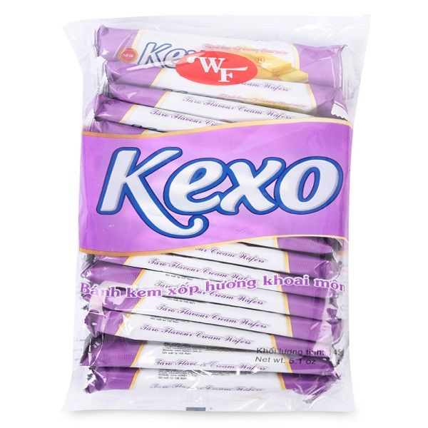 Bánh Kem Xốp Hương Khoai Môn Kexo 145g